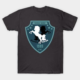 Double Horse Logo - H O R S E W H I T E Essential summer vintage T-Shirt